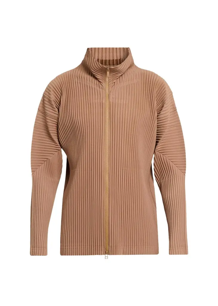 Homme Plissé Issey Miyake Men's Pleated Full-Zip Jacket