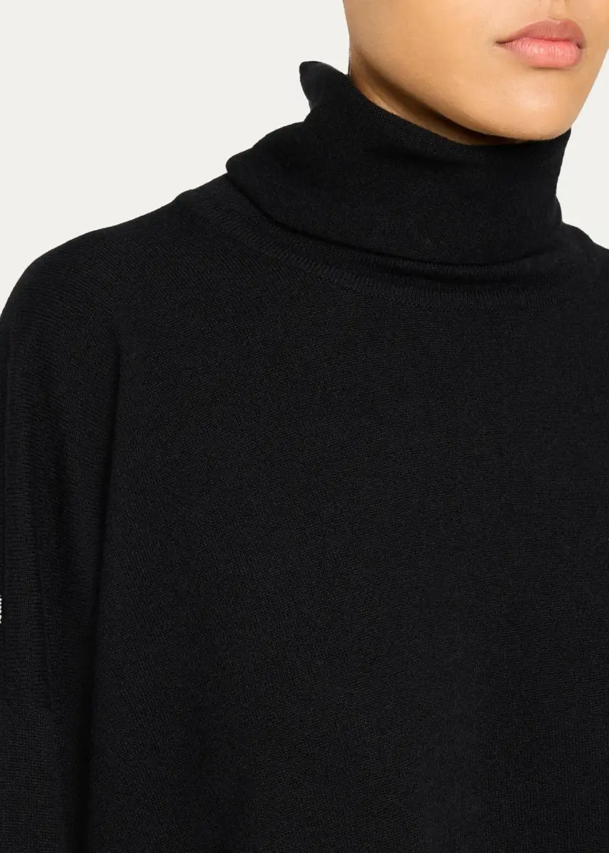 Eskandar Cashmere A-Line Scrunch Neck Sweater - Long Length | Thumbnail 10 Eskandar Cashmere A-Line Scrunch Neck Sweater - Long Length | Thumbnail 10