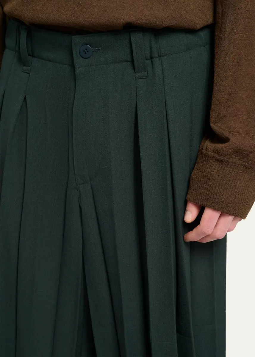 Homme Plissé Issey Miyake Men's Pleated Cropped Pants | Thumbnail 5