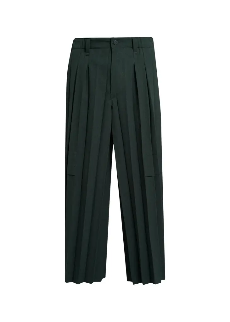 Homme Plissé Issey Miyake Men's Pleated Cropped Pants