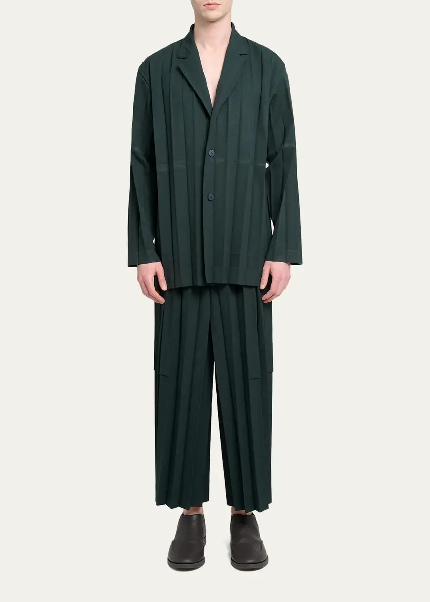 Homme Plissé Issey Miyake Men's Pleated Sport Jacket | Thumbnail 2