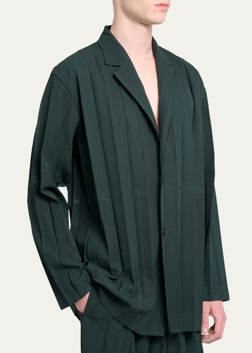Homme Plissé Issey Miyake Men's Pleated Sport Jacket | Thumbnail 4