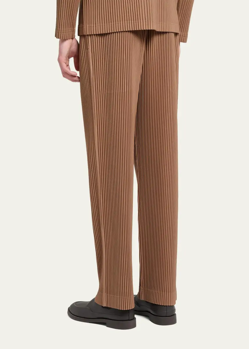 Homme Plissé Issey Miyake Men's Pleated Straight-Leg Pants | Thumbnail 3