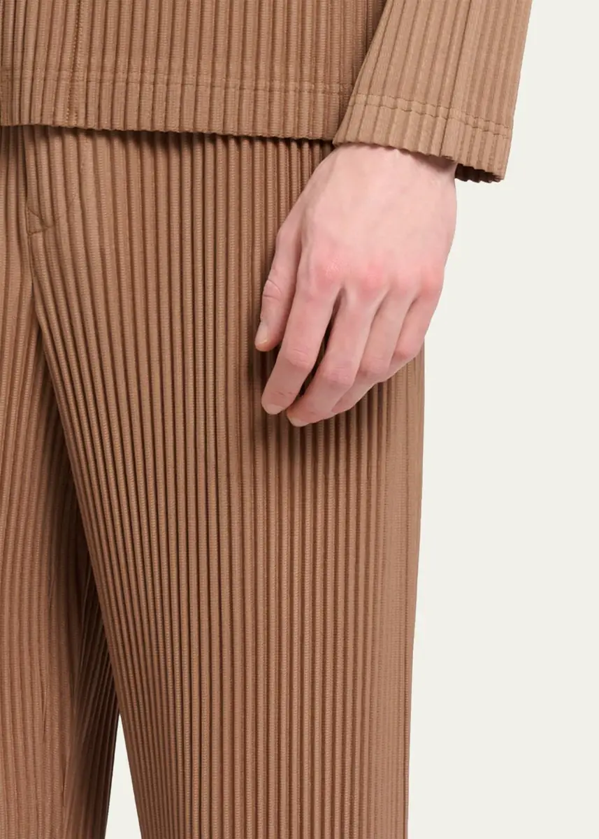 Homme Plissé Issey Miyake Men's Pleated Straight-Leg Pants | Thumbnail 5