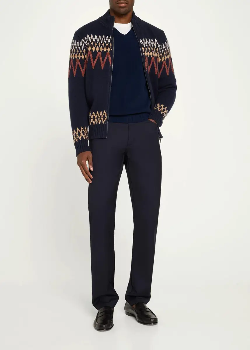 Fioroni Men's Jacquard Cashmere Jacket | Thumbnail 2 Fioroni Men's Jacquard Cashmere Jacket | Thumbnail 2