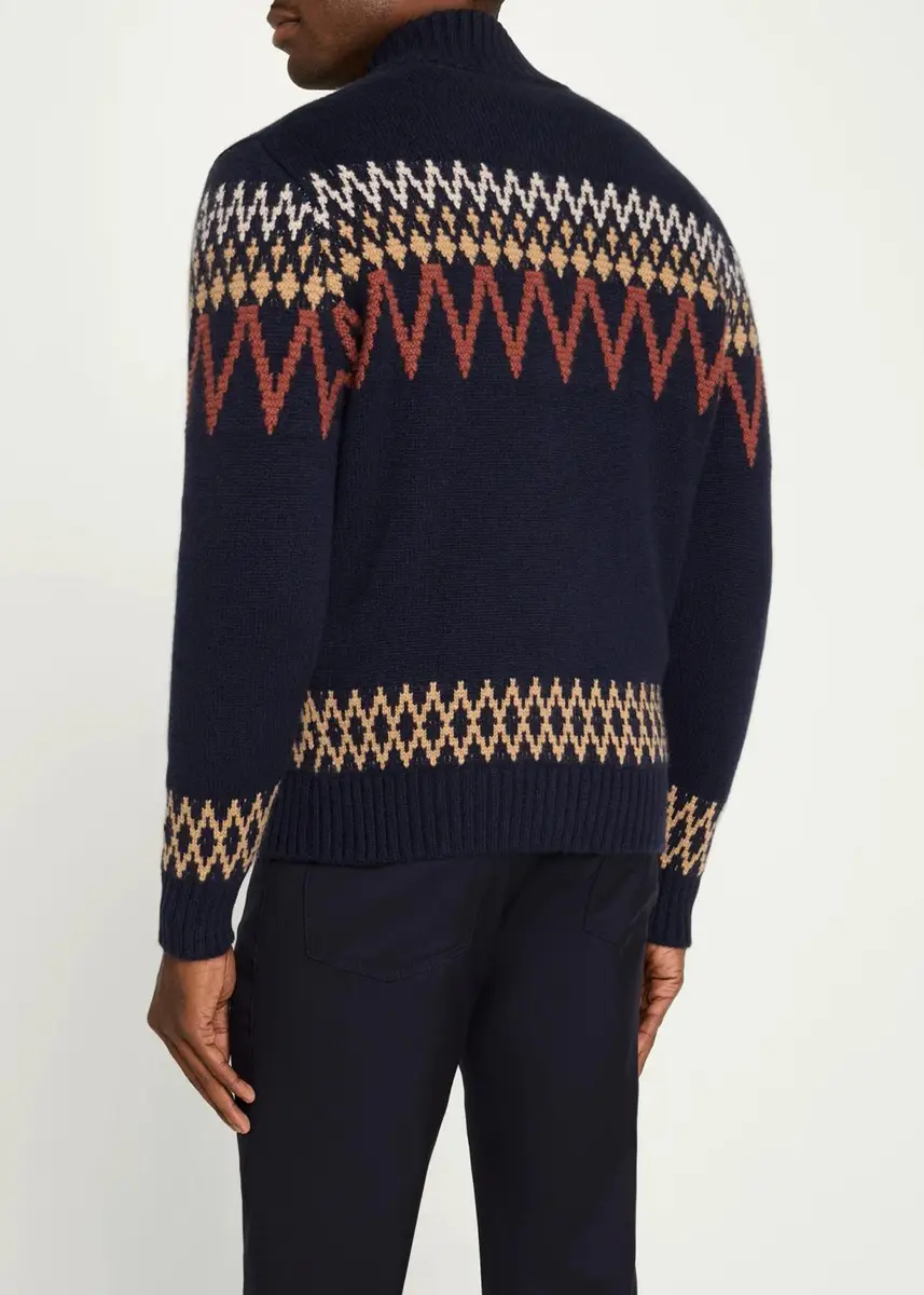 Fioroni Men's Jacquard Cashmere Jacket | Thumbnail 3 Fioroni Men's Jacquard Cashmere Jacket | Thumbnail 3