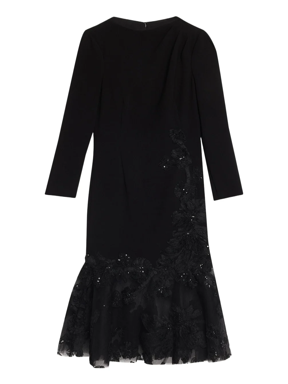 Embellished Flounce Hem Dress