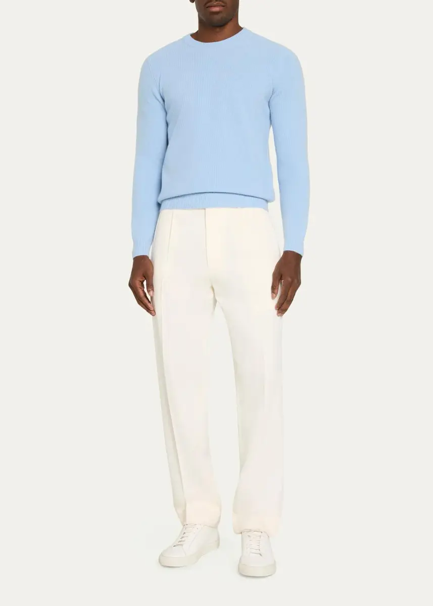 Fioroni Men's Cashmere Rib-Knit Sweater | Thumbnail 2 Fioroni Men's Cashmere Rib-Knit Sweater | Thumbnail 2