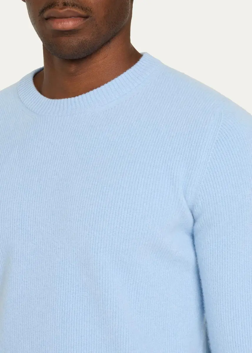 Fioroni Men's Cashmere Rib-Knit Sweater | Thumbnail 5 Fioroni Men's Cashmere Rib-Knit Sweater | Thumbnail 5