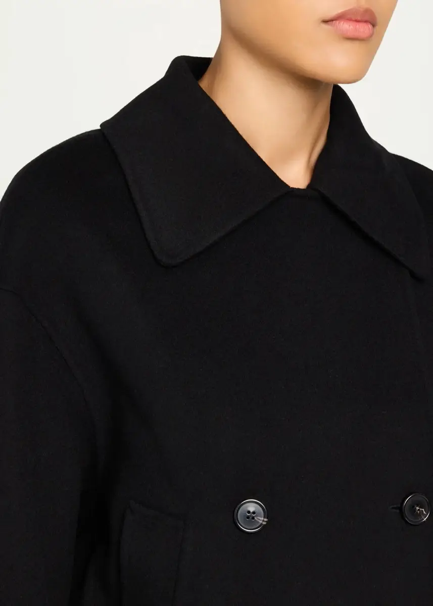 Theory Double-Breasted Wool-Cashmere Short Pea Coat | Thumbnail 5 Theory Double-Breasted Wool-Cashmere Short Pea Coat | Thumbnail 5