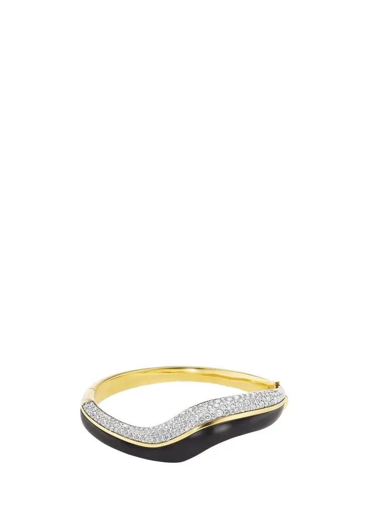 Emily P. Wheeler 18K Gold & 3.15 TCW Diamond Wave Bracelet