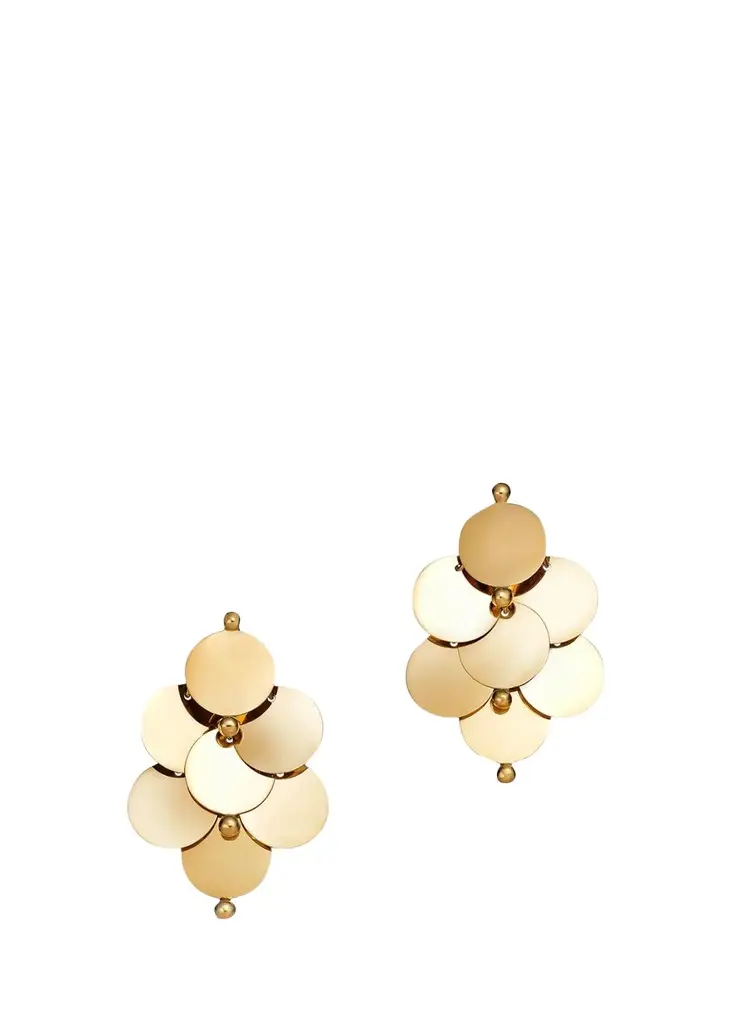 14K Dancing Disc Earrings