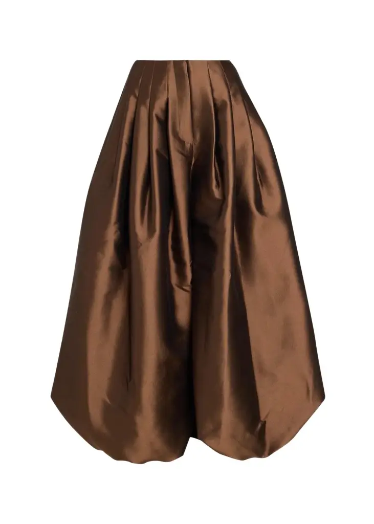 Silk-Blend Balloon Trousers