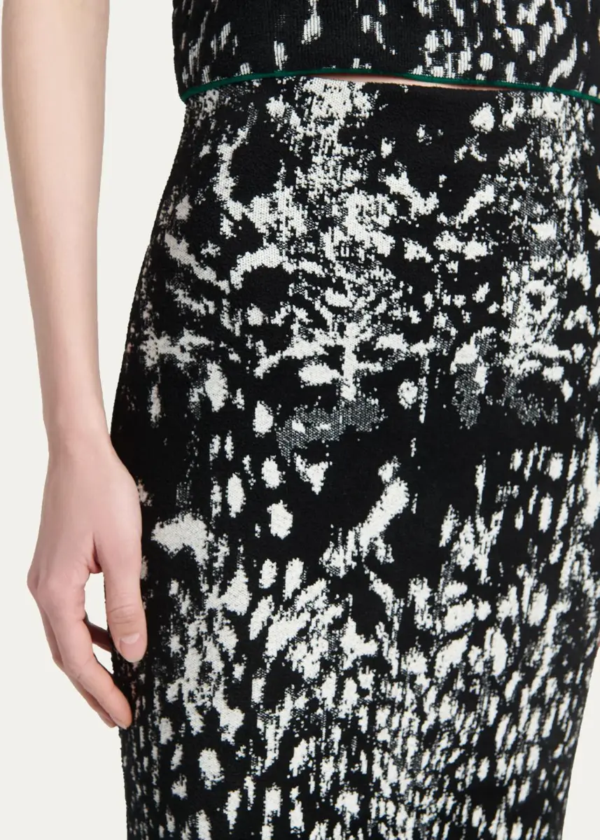 Tom Ford Lynx Jacquard Compact Velvet Knit Pencil Skirt | Thumbnail 5 Tom Ford Lynx Jacquard Compact Velvet Knit Pencil Skirt | Thumbnail 5