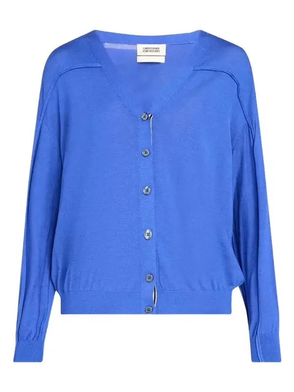 Lightweight Silk-Blend V-Neck Cardigan Lightweight Silk-Blend V-Neck Cardigan