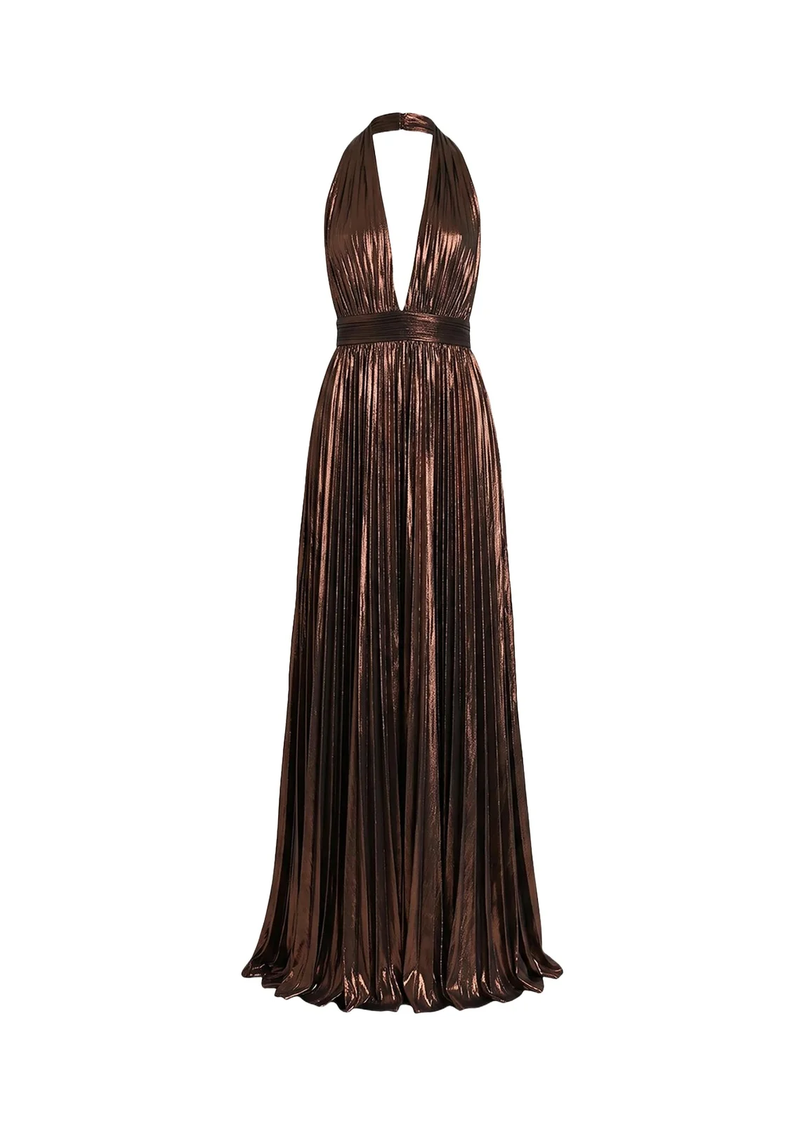 Jadda Pleated Metallic Maxi Dress Jadda Pleated Metallic Maxi Dress