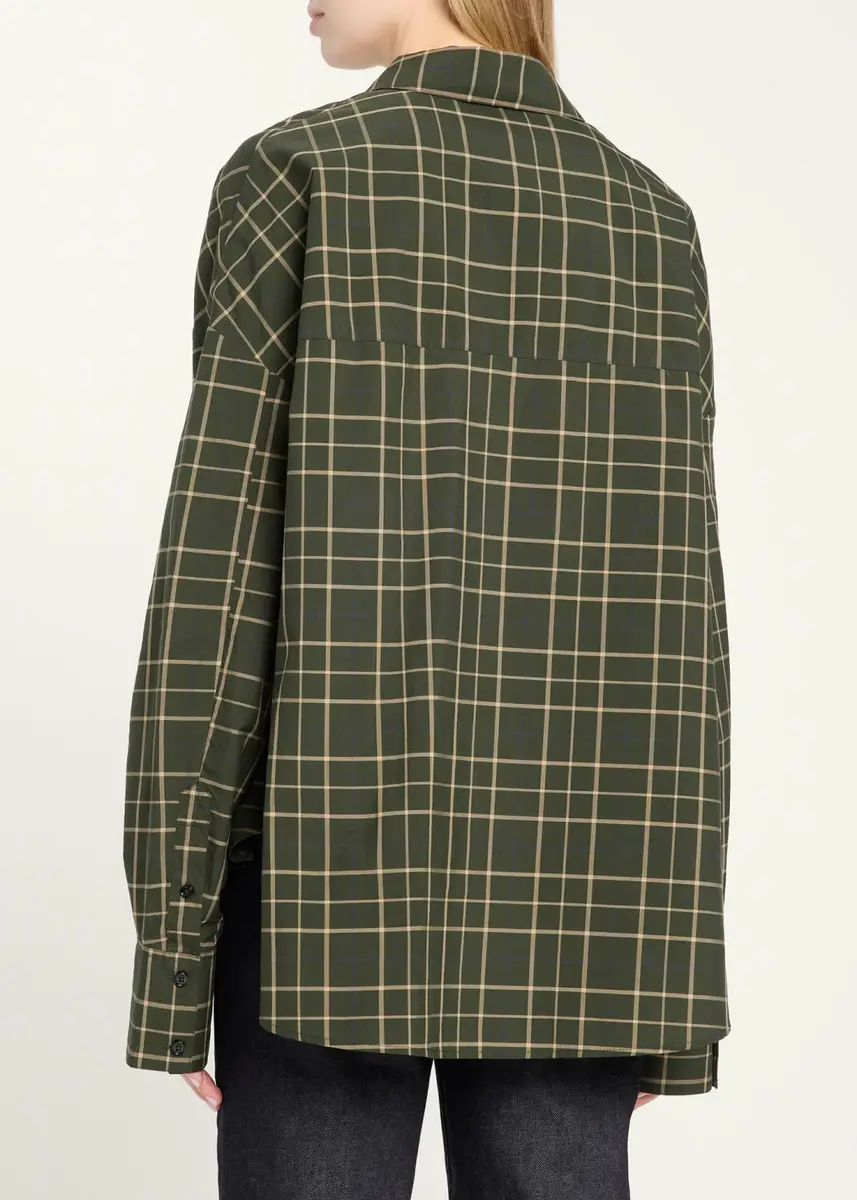 TOTEME Boxy Check Cotton Shirt | Thumbnail 3 TOTEME Boxy Check Cotton Shirt | Thumbnail 3