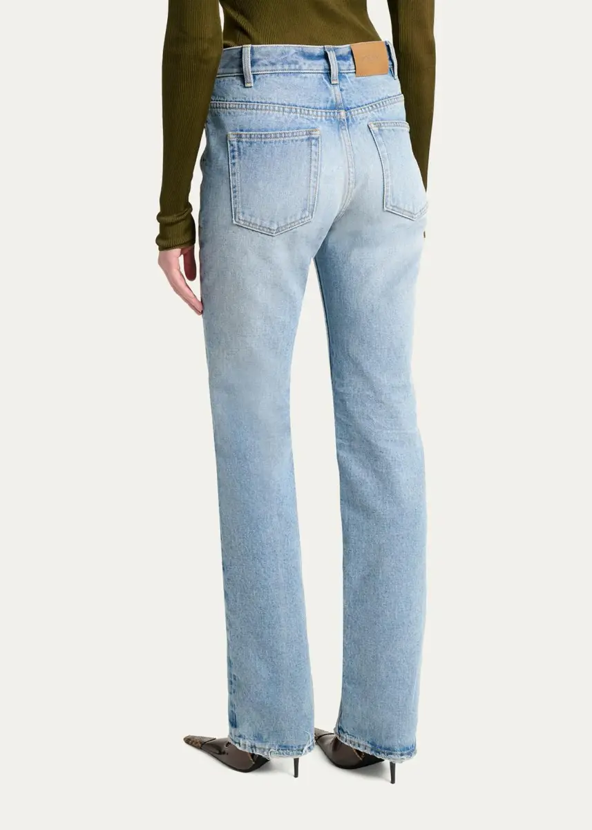 Saint Laurent Mid-Rise Relaxed Straight-Leg Jeans | Thumbnail 3 Saint Laurent Mid-Rise Relaxed Straight-Leg Jeans | Thumbnail 3