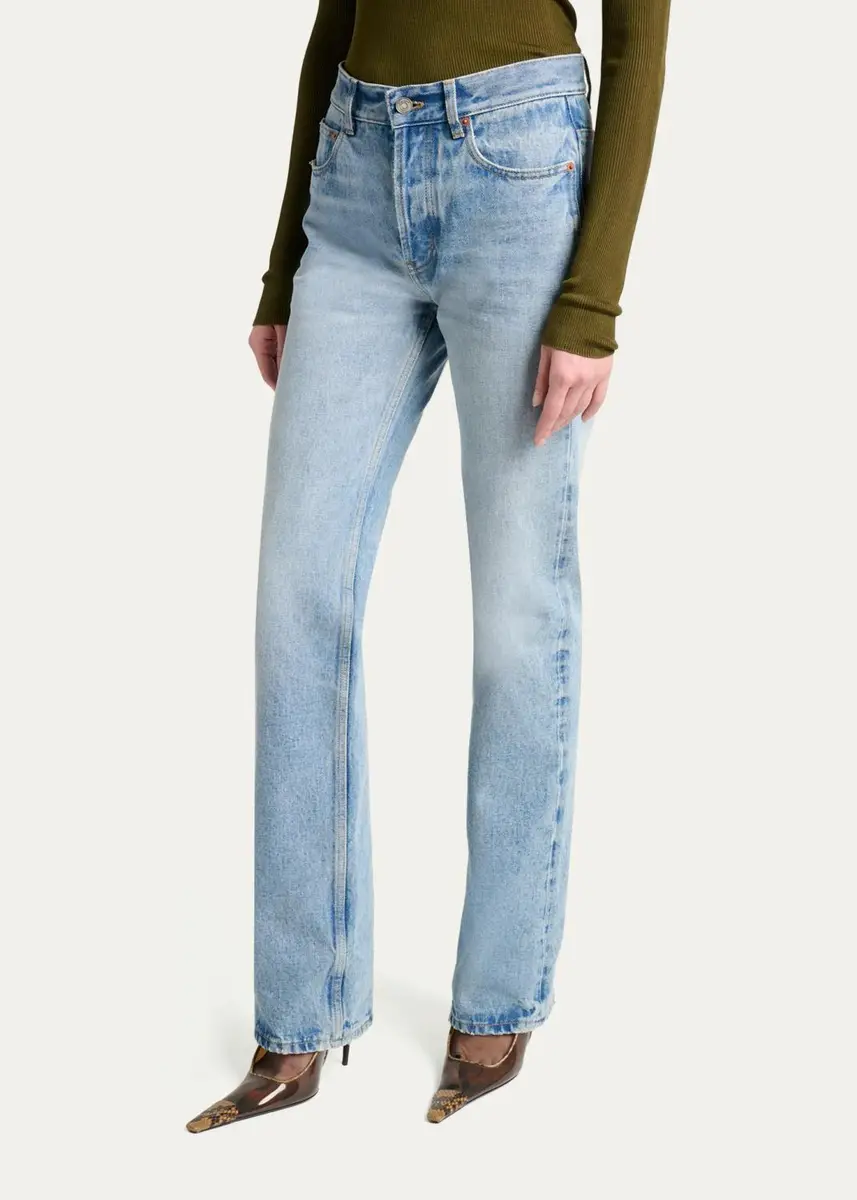 Saint Laurent Mid-Rise Relaxed Straight-Leg Jeans | Thumbnail 4 Saint Laurent Mid-Rise Relaxed Straight-Leg Jeans | Thumbnail 4