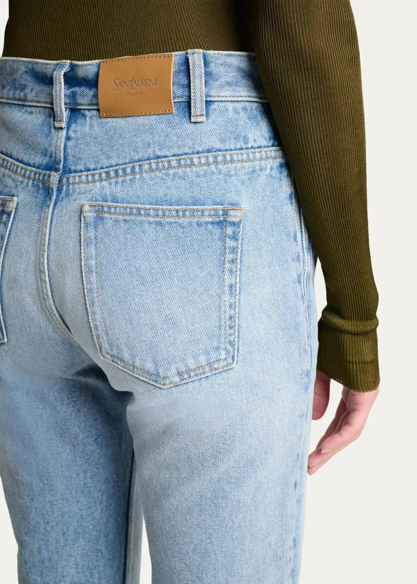 Saint Laurent Mid-Rise Relaxed Straight-Leg Jeans | Thumbnail 5 Saint Laurent Mid-Rise Relaxed Straight-Leg Jeans | Thumbnail 5