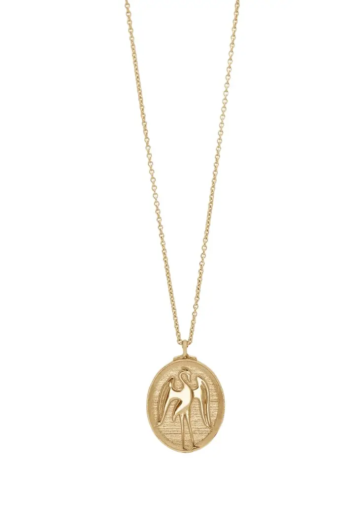 Futura Jewelry 14K Heron Of Hope Pendant Necklace