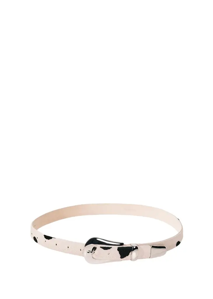 Colette Dalmatian Calf Hair Belt Colette Dalmatian Calf Hair Belt