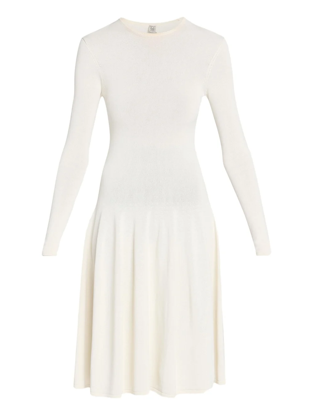 TOTEME Sculpted Knit Long-Sleeve Midi Dress