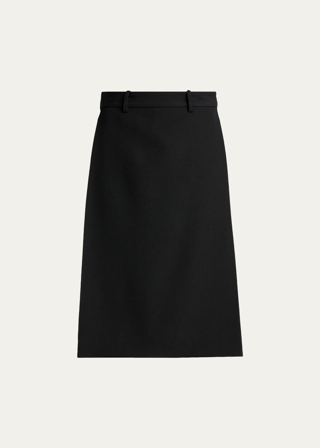 Folded Knee-Length Skort