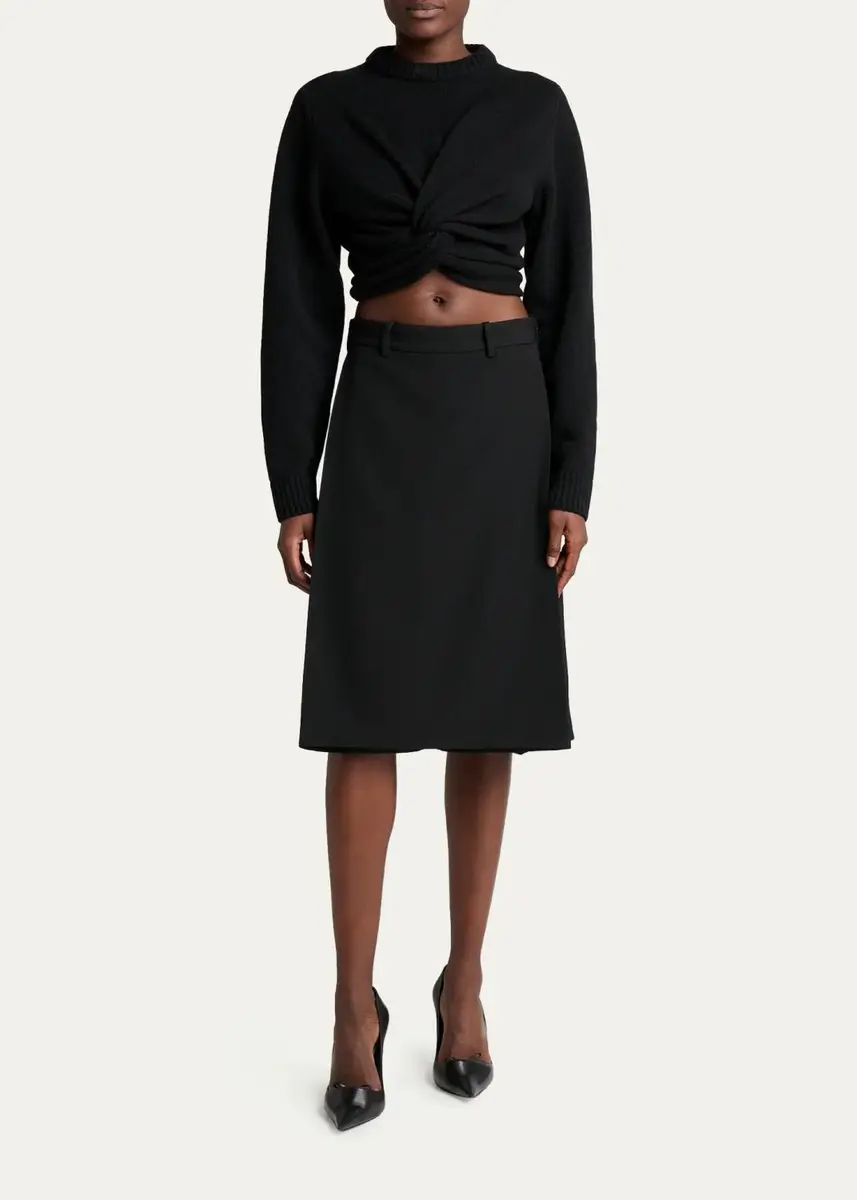 Balenciaga Folded Knee-Length Skort | Thumbnail 2 Balenciaga Folded Knee-Length Skort | Thumbnail 2