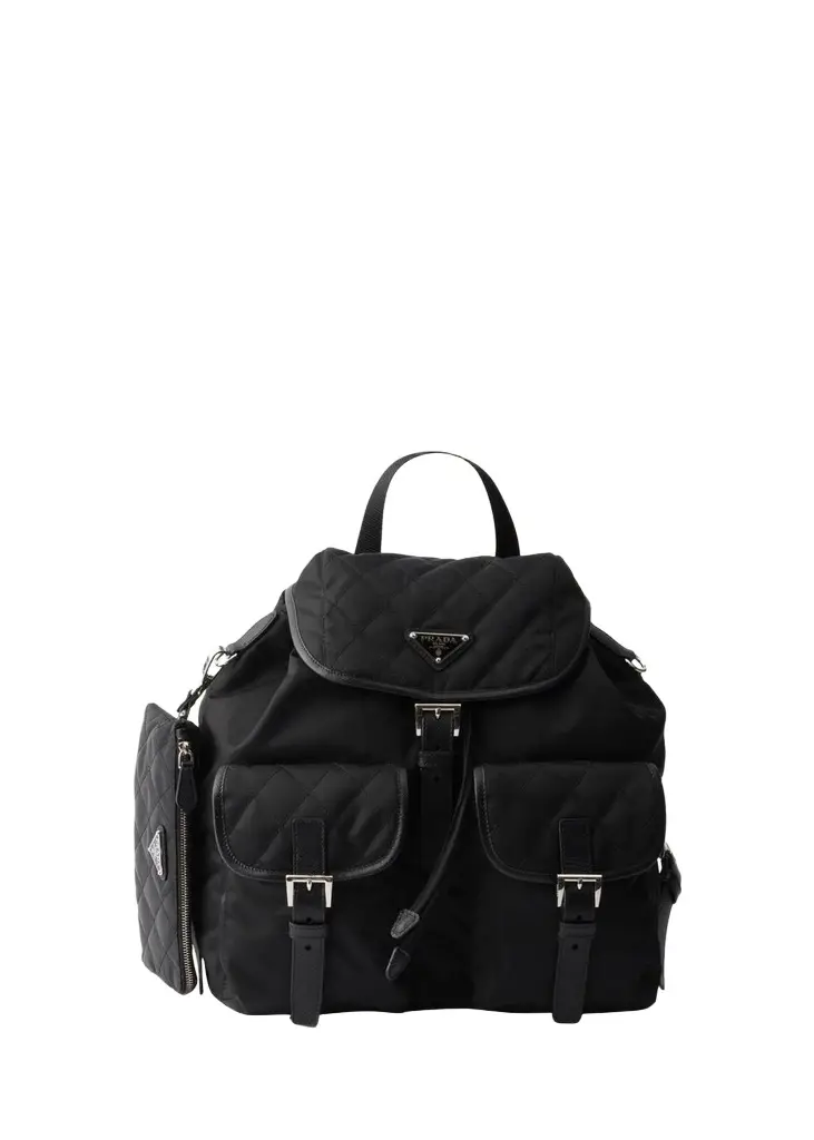 Vela Medium Quilted Re-Nylon Backpack Vela Medium Quilted Re-Nylon Backpack