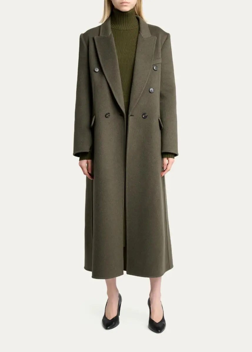 Victoria Beckham Catriona Wool-Blend Double-Breasted Coat | Thumbnail 2