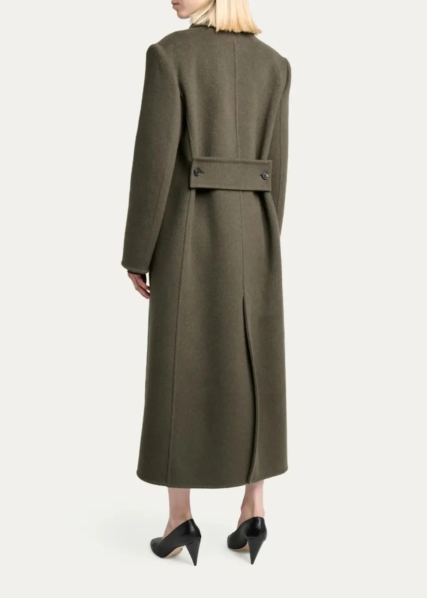 Victoria Beckham Catriona Wool-Blend Double-Breasted Coat | Thumbnail 3
