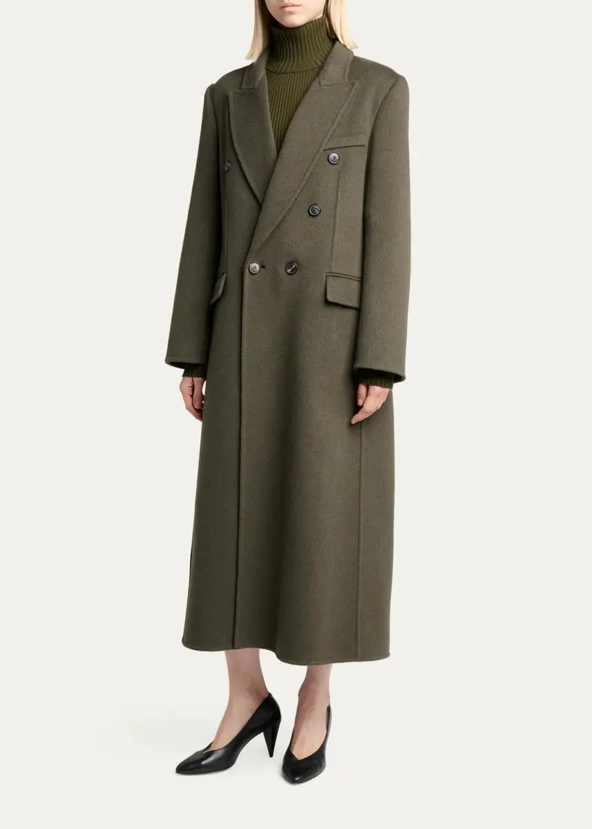 Victoria Beckham Catriona Wool-Blend Double-Breasted Coat | Thumbnail 4