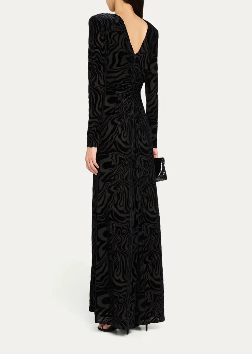 Ramy Brook April Devoré Velvet Maxi Dress | Thumbnail 3