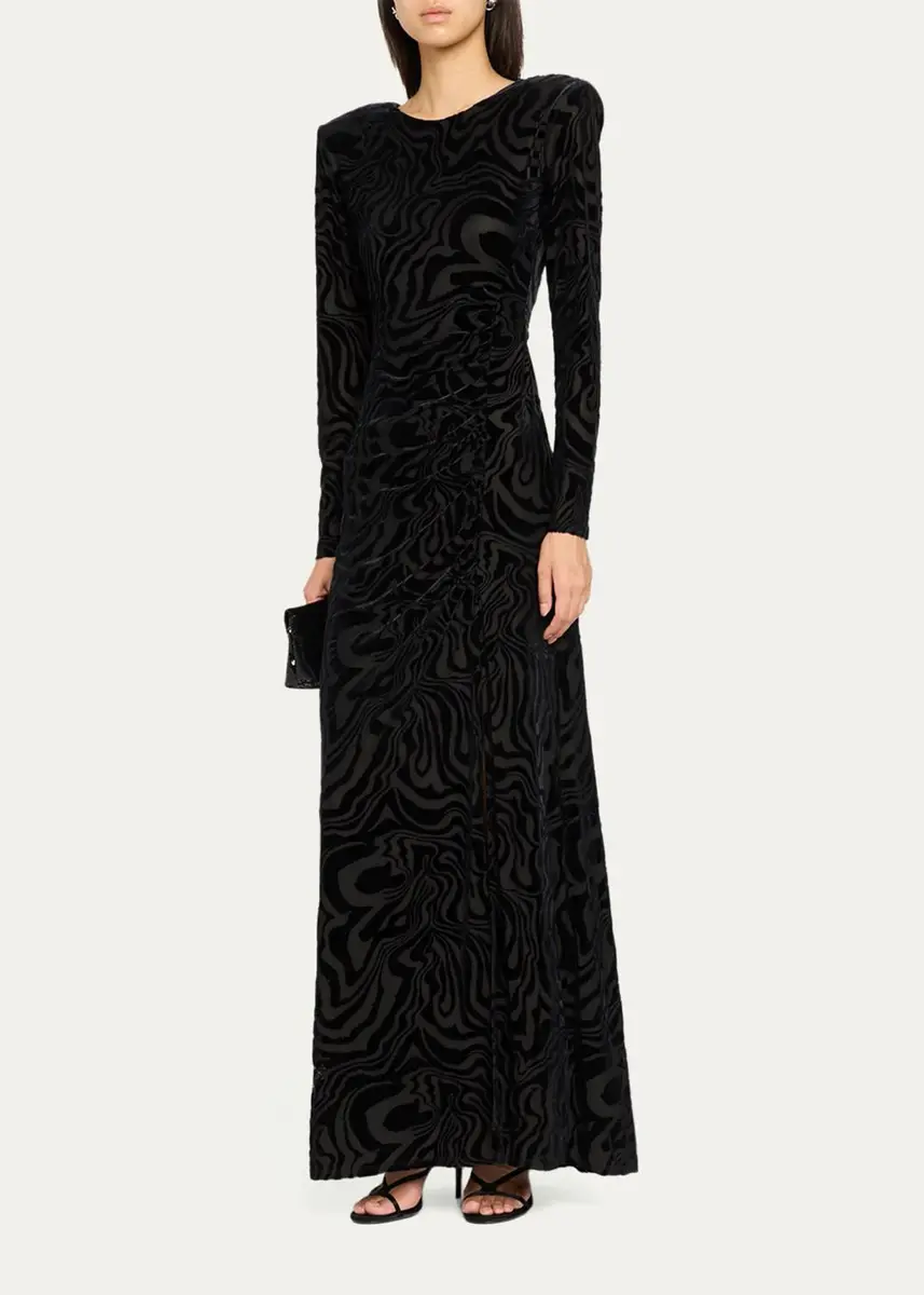 Ramy Brook April Devoré Velvet Maxi Dress | Thumbnail 4