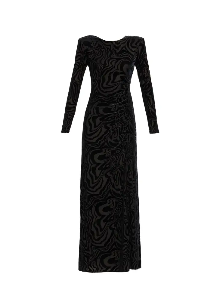 April Devoré Velvet Maxi Dress April Devoré Velvet Maxi Dress