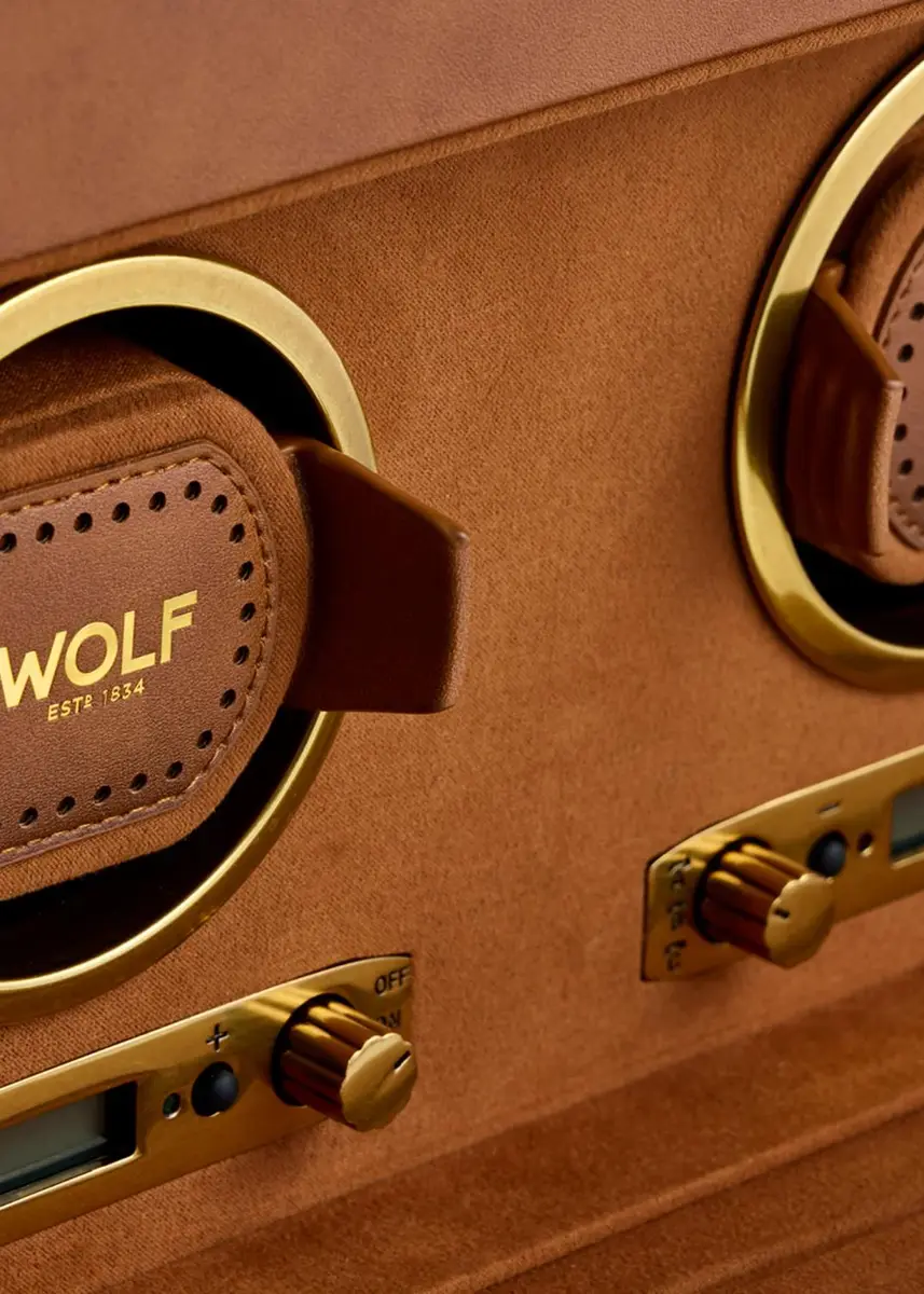 Wolf Brogue Double Watch Winder with Storage | Thumbnail 4