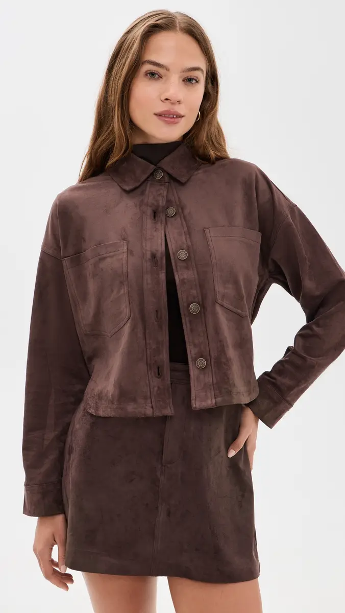 Z Supply All Day Cropped Suede Jacket | Thumbnail 2