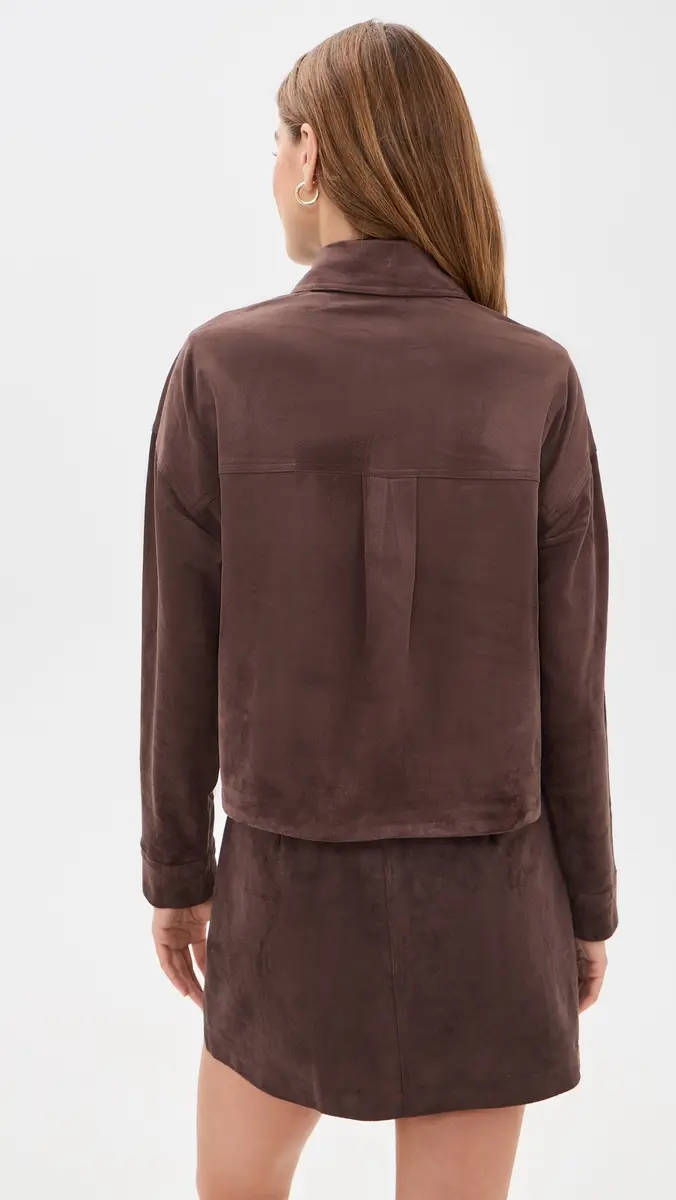 Z Supply All Day Cropped Suede Jacket | Thumbnail 3