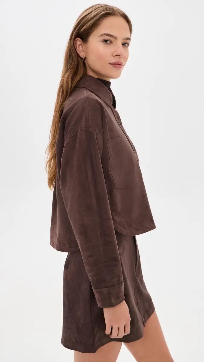 Z Supply All Day Cropped Suede Jacket | Thumbnail 4