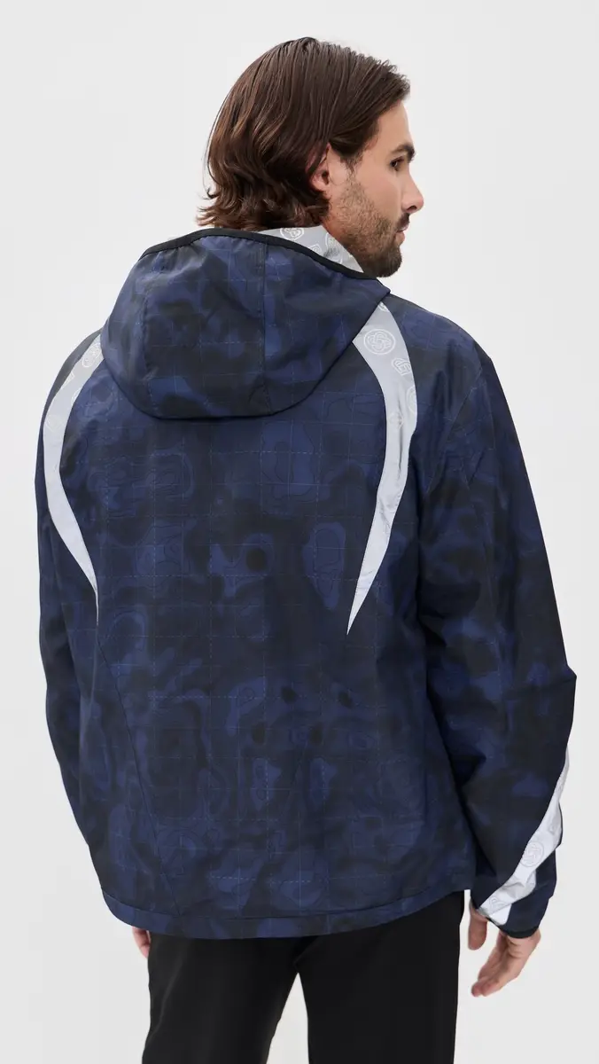 Casablanca Printed Zip Up Hooded Jacket | Thumbnail 4 Casablanca Printed Zip Up Hooded Jacket | Thumbnail 4