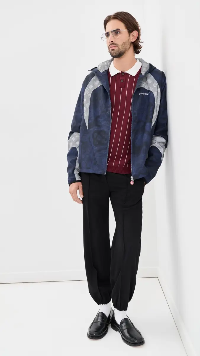 Casablanca Printed Zip Up Hooded Jacket | Thumbnail 6 Casablanca Printed Zip Up Hooded Jacket | Thumbnail 6