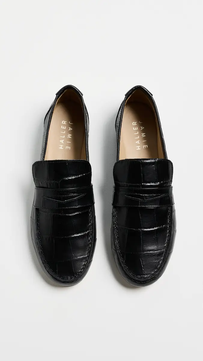 Jamie Haller Croc Penny Loafers | Thumbnail 5 Jamie Haller Croc Penny Loafers | Thumbnail 5