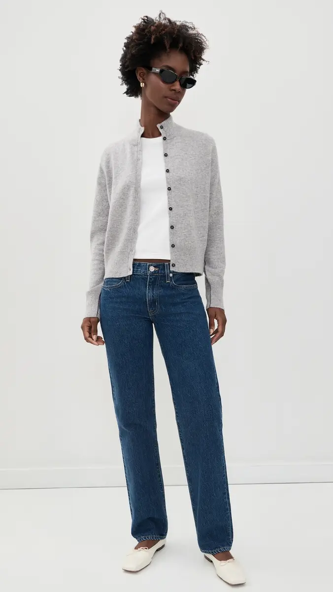 White + Warren Cashmere High Neck Cardigan | Thumbnail 5 White + Warren Cashmere High Neck Cardigan | Thumbnail 5