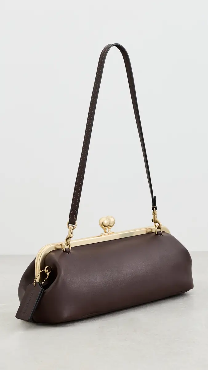 Coach Glovetanned Leather 30 Kisslock Frame Bag | Thumbnail 4 Coach Glovetanned Leather 30 Kisslock Frame Bag | Thumbnail 4