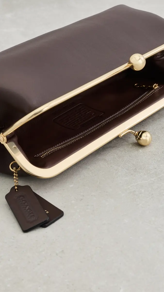 Coach Glovetanned Leather 30 Kisslock Frame Bag | Thumbnail 6 Coach Glovetanned Leather 30 Kisslock Frame Bag | Thumbnail 6