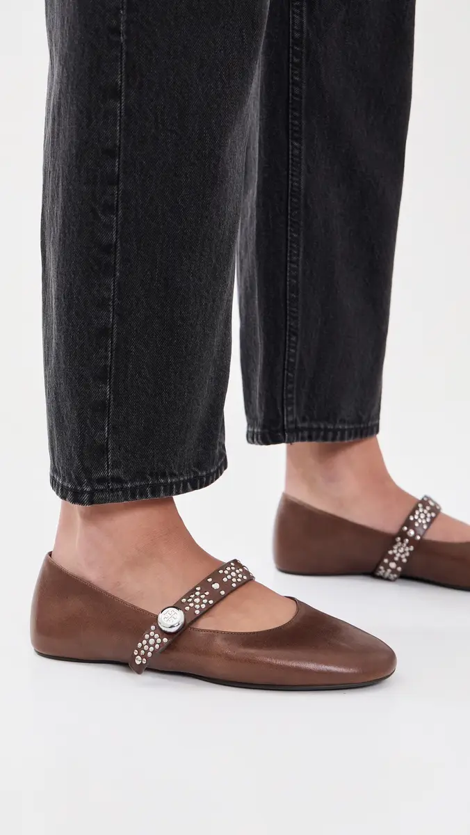 Tory Burch Romy Stud Mary Jane Flats | Thumbnail 3