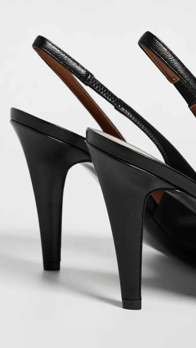 Versace Lamb Leather Sling Back Heels | Thumbnail 4