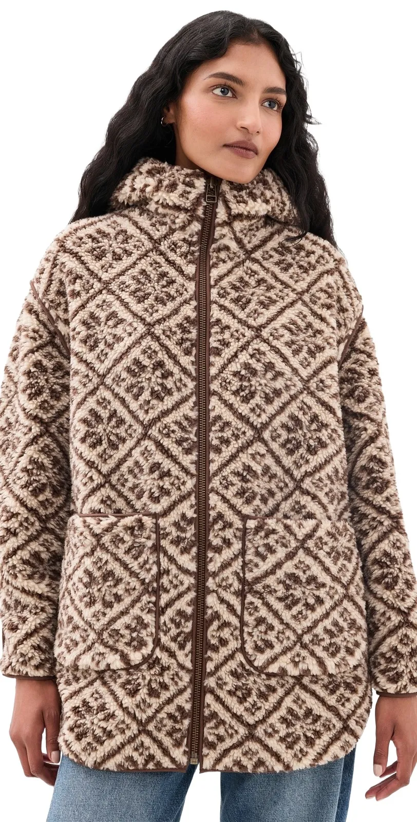 Marea Hooded Sherpa Jacket