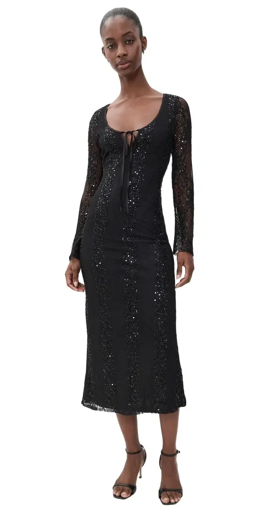 Bailey Rose Lace Maxi Dress
